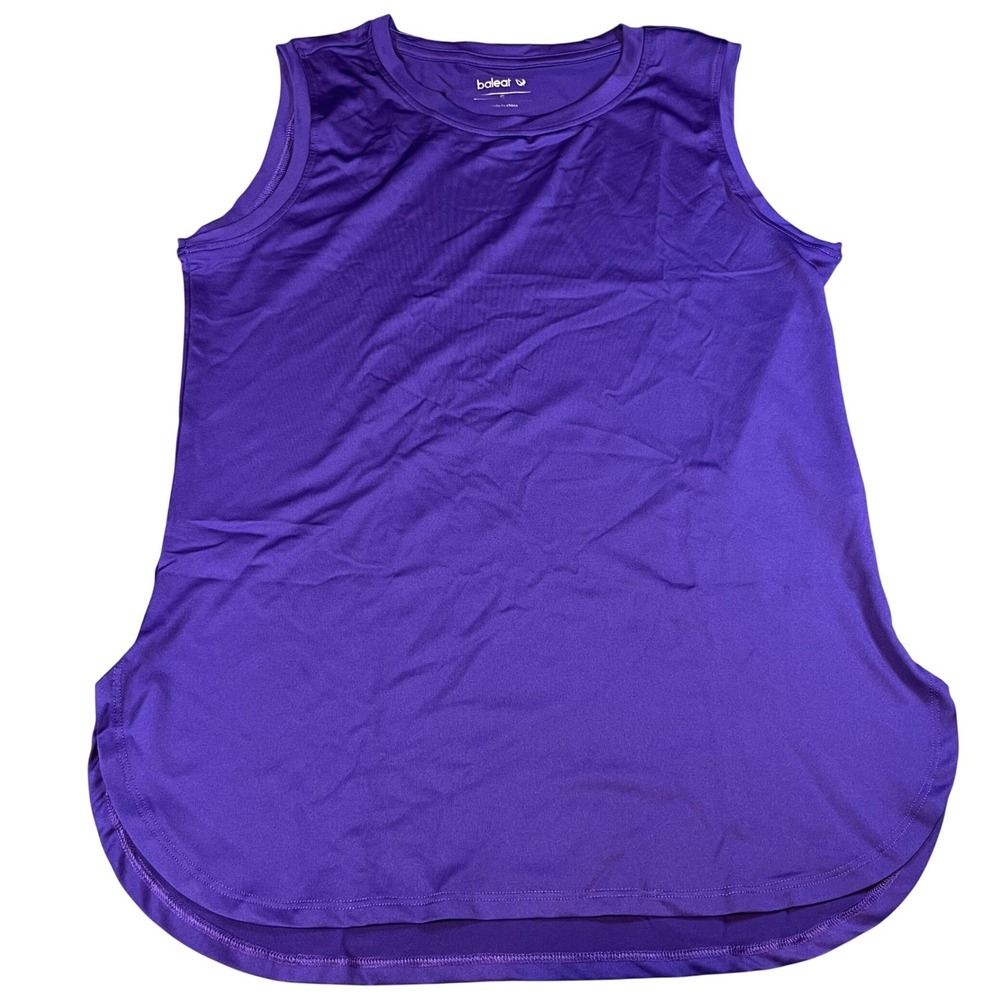 Baleaf Womens Workout Tank Top Purple Sleeveless Athletic Running Yoga Shirt S
